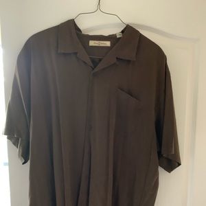 Men’s Button Down 100%silk shirt